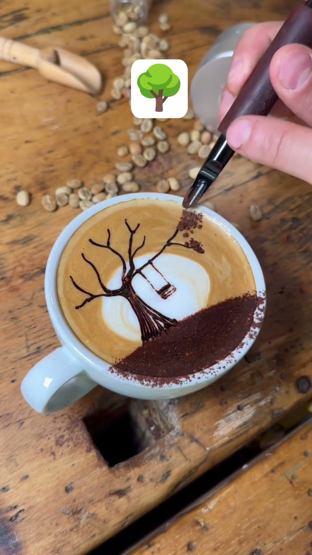 might be too perfect to drink?? @latteartcity #latte #coffee #latteart