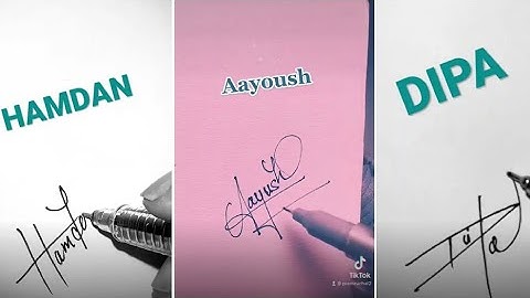SIGNATURE NAME-SOMIYA-MANOBALA-HAMDAN-AAYOUSH-DIPA #likecommentsubscribe #signature #ypssignature