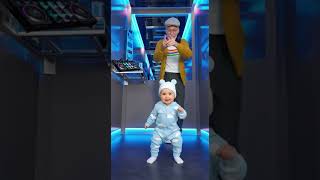 When Baby Dances with Grandpa in Elevator 😂