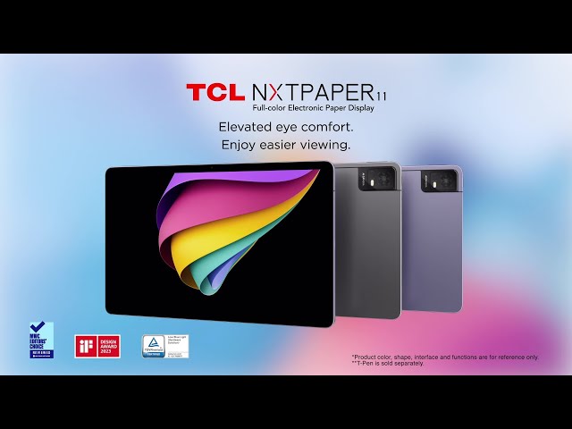 TCL NXTPAPER 11's Innovative Paper-like Display Earns Global Recognition  with iF Design Award