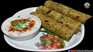 Palak Paratha Recipe-पालक का पराठा-Healthy Breakfast