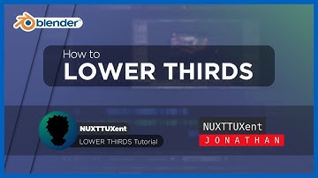 Animated Lower Thirds  | Blender VSE Tutorial [Part 1]