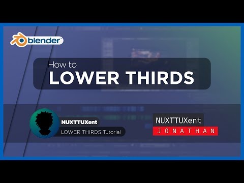 Animated Lower Thirds  | Blender VSE Tutorial [Part 1]
