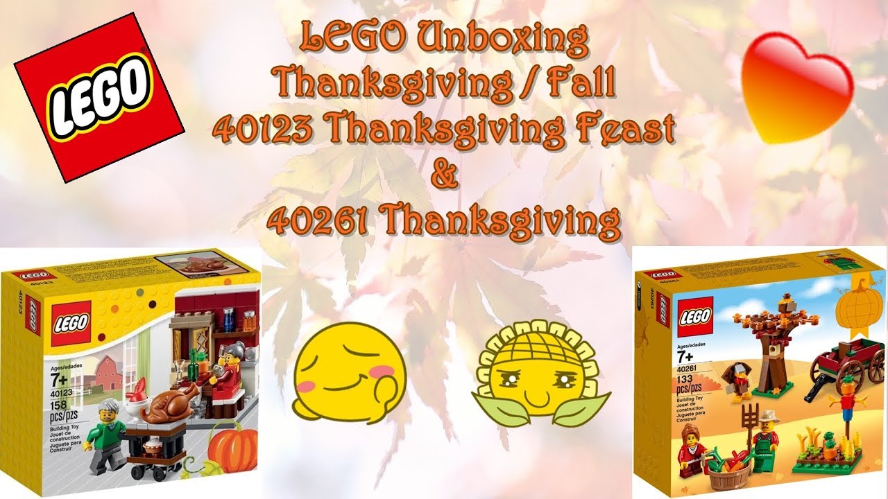 📦 Unboxing LEGO Seasonal Sets 40123 & 40261 🦃 +Building 🍂