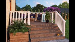 Hvordan bygge Palmako Terrasserekkverk Hvordan bygge Palmako Terrasserekkverk