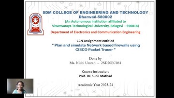 To Plan and Simulate Network Based Firewalls Using Cisco Packet Tracer