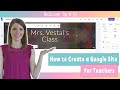 How to Create a Google Site for Teachers