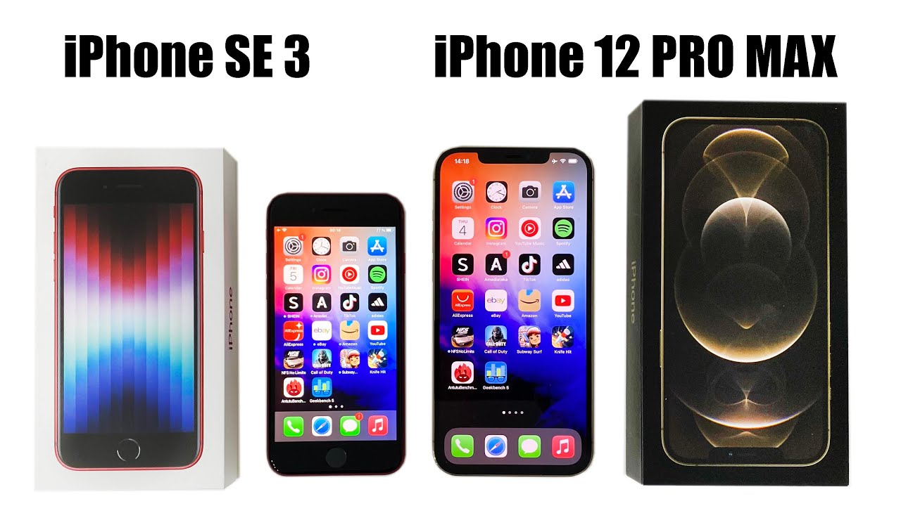 iPhone SE 3 2022 vs iPhone 12 PRO MAX SPEED TEST - YouTube iPhone SE 3 2022 vs iPhone 12 PRO MAX SPEED TEST - YouTube