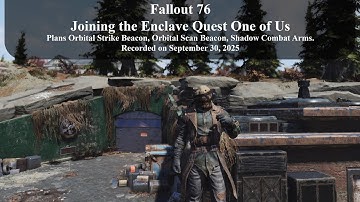 Fallout 76 Joining the Enclave Quest One of Us