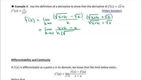 3.2 The Derivative as a Functions: Example 4