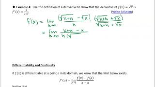 3.2 The Derivative as a Functions: Example 4