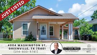 4004 Washington St   Extra Lot | Home for Sale in Greenville, TX Under $200K
