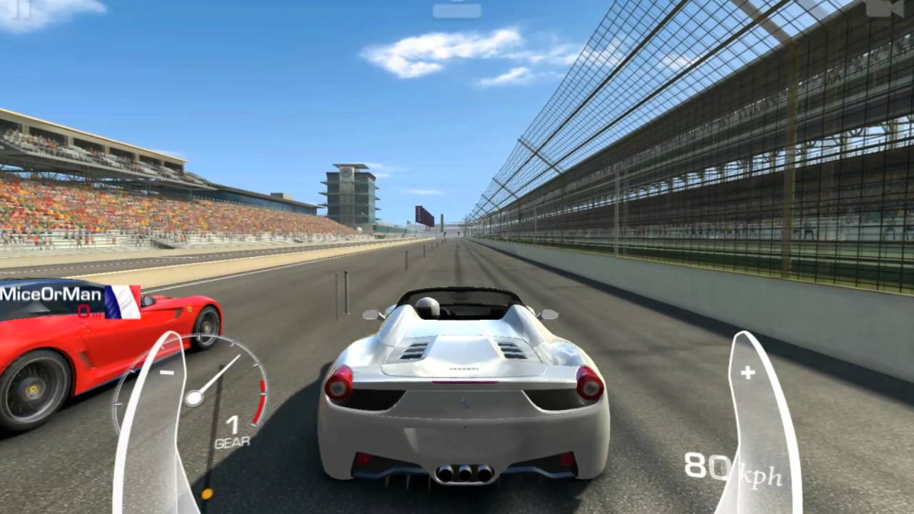 Real Racing 3 Ferrari 458 Spider Drag Race 0 400m