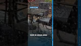 Rain and hail in the Vegas area