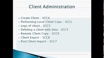 SAP Basis Client Administration - Part 1