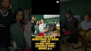 Queen Latifah &amp; Moneybagg Yo Show Love To Teyana Taylor “Concrete Rose” Brand!!