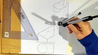 Famous DCG Development of Truncated Cylinder Inclined to HP Profile