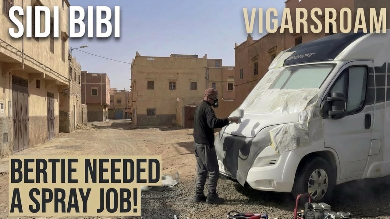 Trip to Sidi Bibi,La Palmeraie and a spray job for Bertie. Our Morrocan adventure continues….