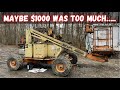 I paid $1000 for this 4x4, Diesel, Man-Lift, What could possible go wrong? (JLG)