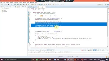 Example of For loop and user Input -Calculate Future Investment Value-18301#bscs6ea