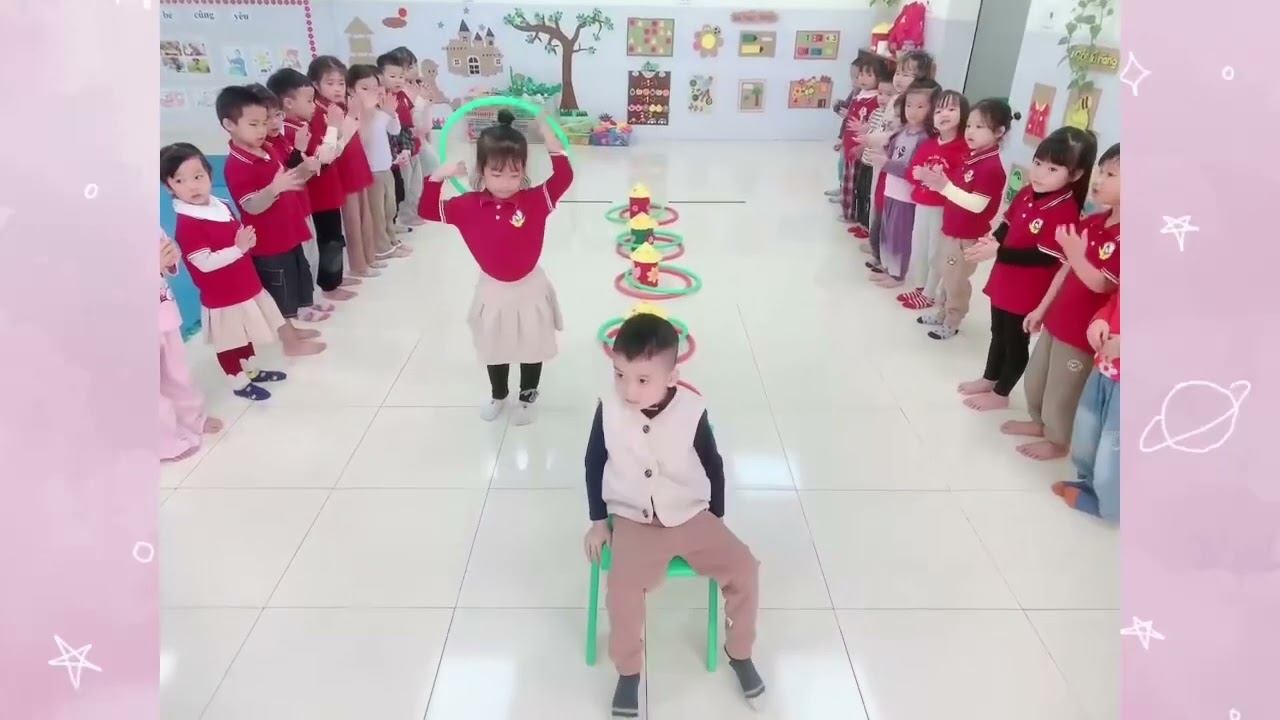 Trò chơi: Luồn vòng khéo léo- Lớp MG4TB3- Trường MN Sơn Ca