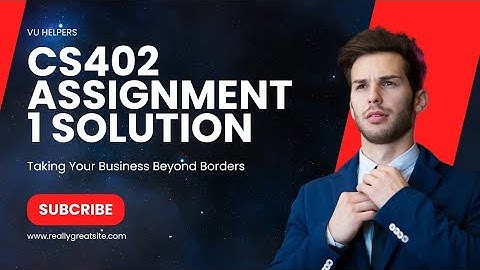 CS402 Theory of Automata Assignment 1 Spring 2024 Virtual University of Pakistan