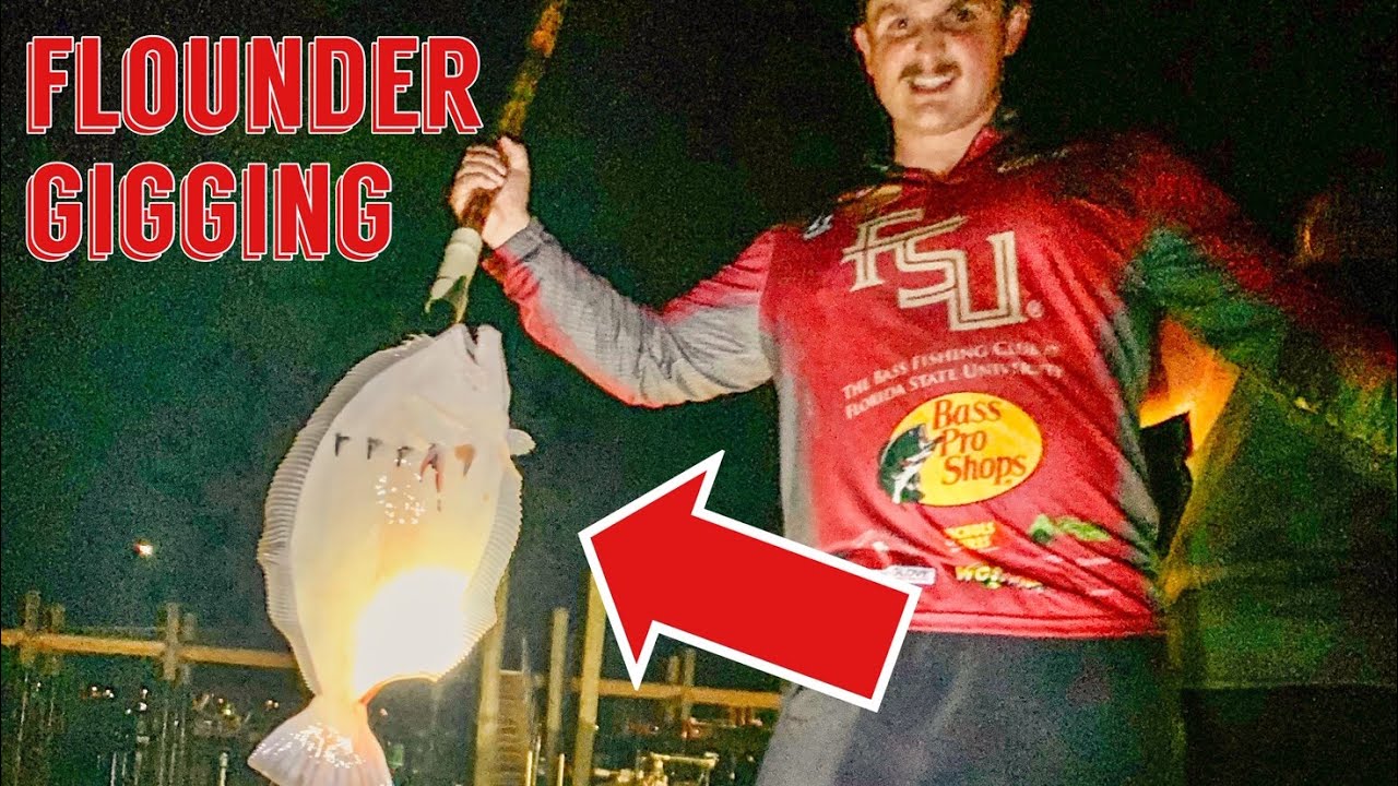 Sticking TONS of Flounder! Flounder Gigging Florida YouTube