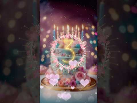 Happy birthday to you song 💖 countdown Heart #happybirthday #birthdaycake #birthdaysong #생일