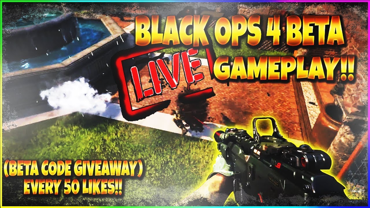 Call Of Duty Black Ops 4: PRIVATE BETA LIVE GAMEPLAY! ( BETA CODE ...