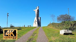 WALK (4K) MONUMENTO AL SAGRADO CORAZON DE JESUS - MONTE NARANCO - OVIEDO - ESPAÑA 🇪🇸