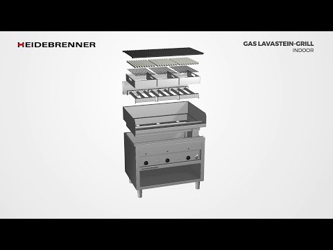 Das modulare System von HEIDEBRENNER Gas Lavastein Grill