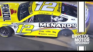 Ryan Blaney suffers flat tire, more issues at Bristol