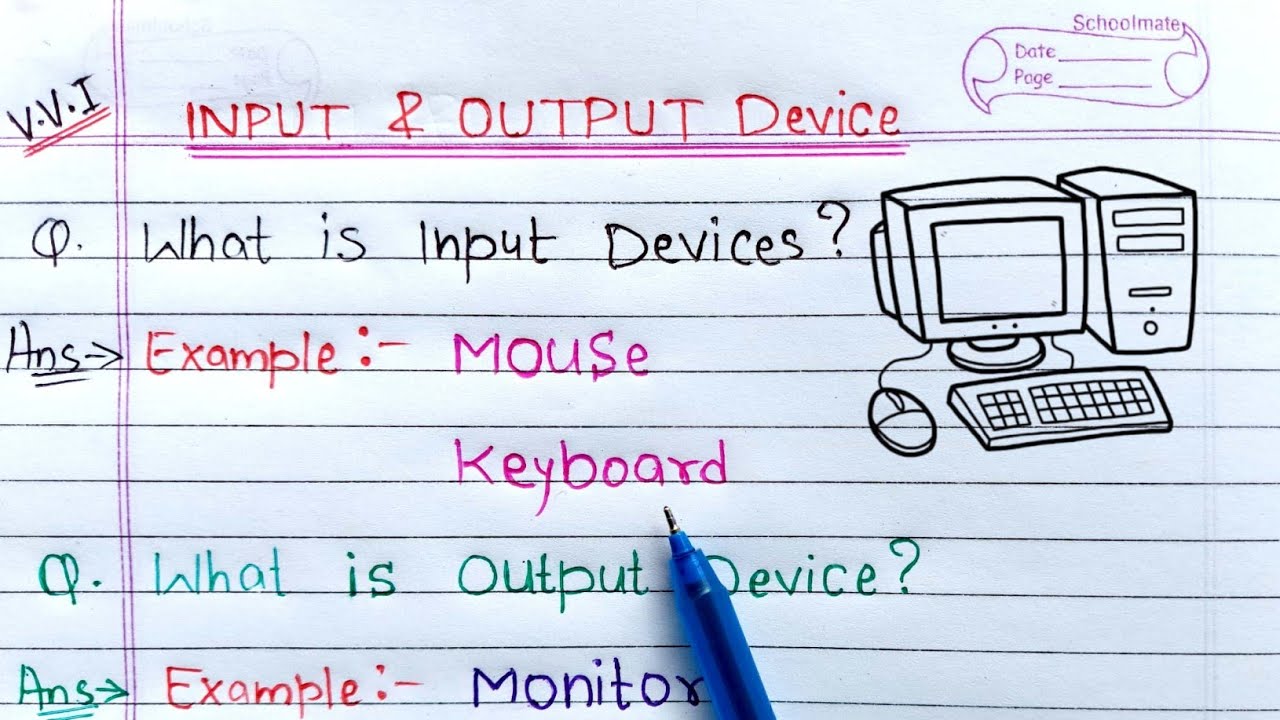 output unit คือ  2022 Update  Input \u0026 Output devices of computer | Learn Coding