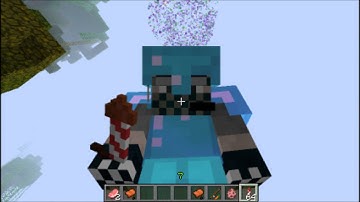 Having fun w/ fireworks in MINECRAFT