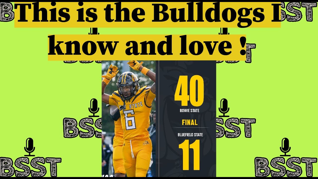 The Bulldogs snap their 3-game losing streak! Bowie State vs Bluefield ...