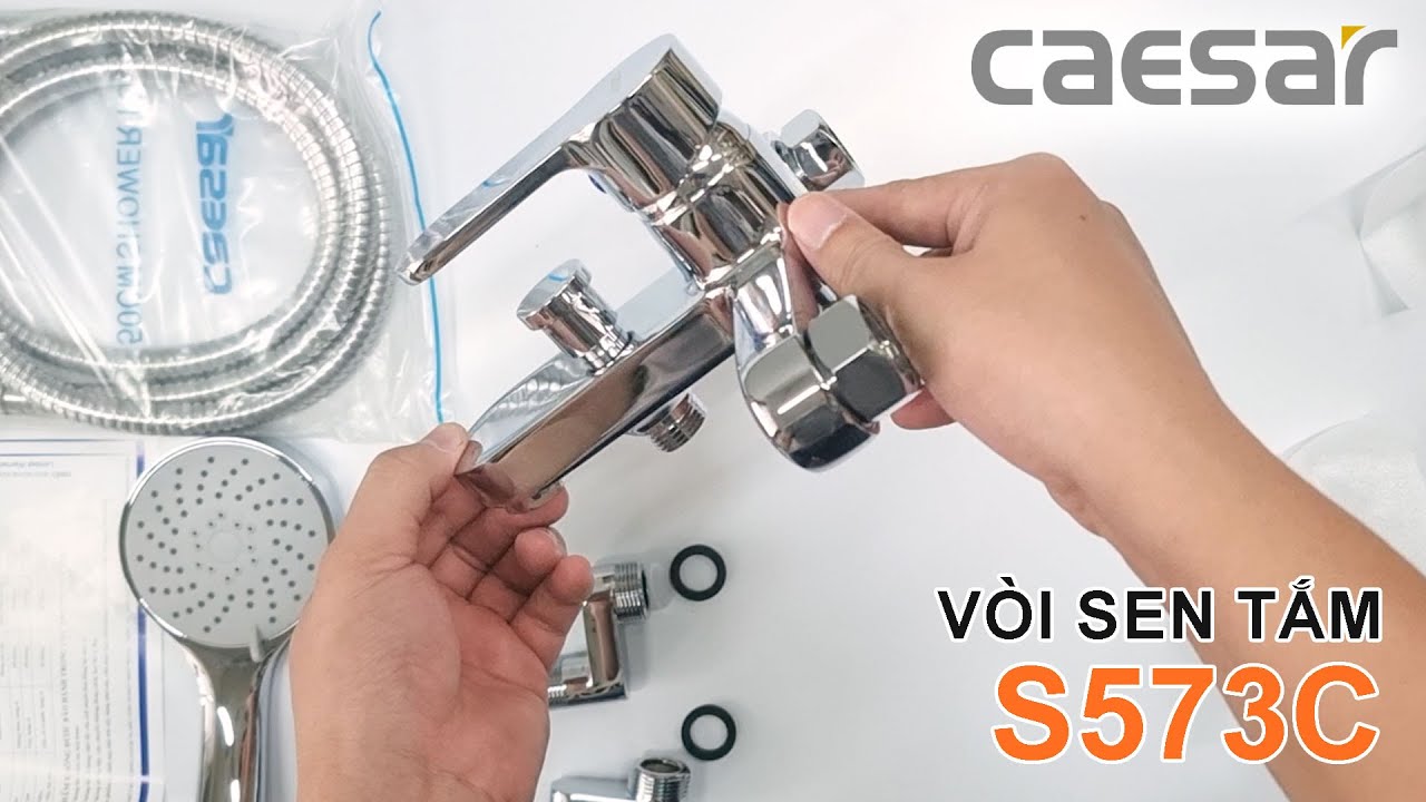 CAESAR S573C - Mở hộp Vòi sen tắm nóng lạnh - VUATHIETBI.COM - YouTube