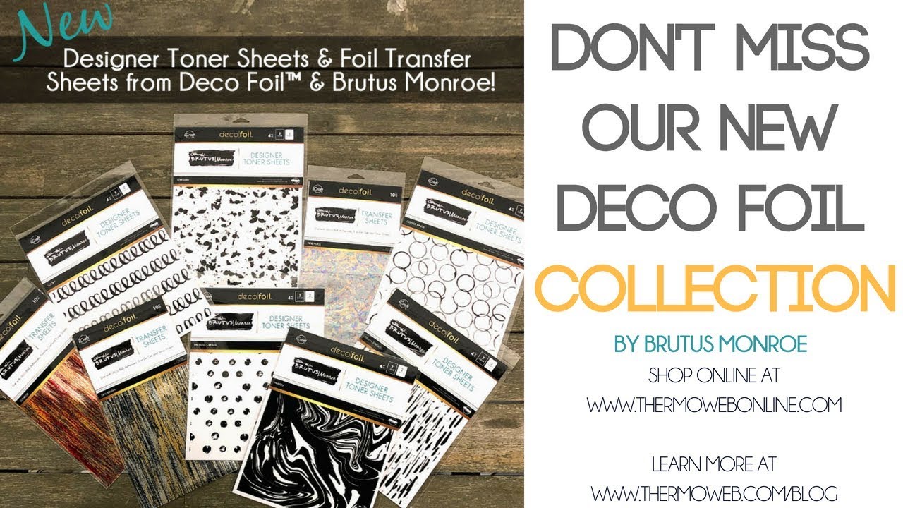 Brutus Monroe Deco Foil Transfer Sheets 6x12 10/Pkg Silver Sketch