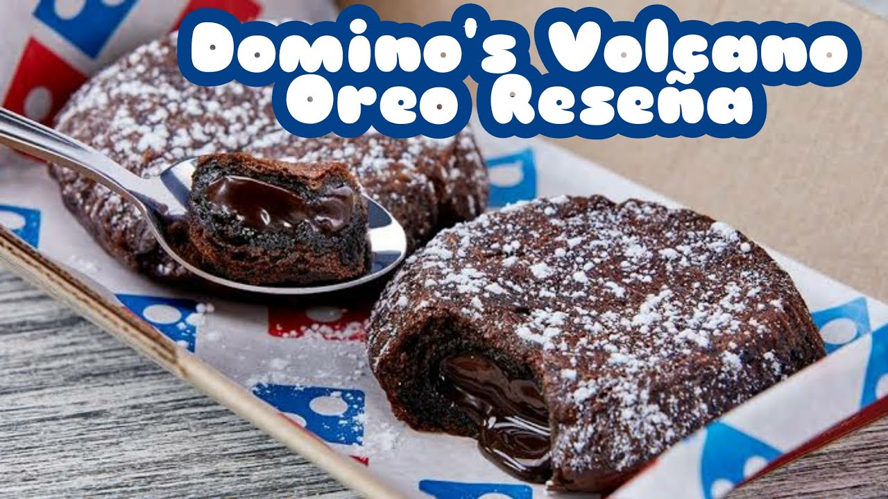 Domino's Volcan de chocolate Oreo Reseña - YouTube