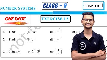 Class 9 Maths Chapter 1 | Number System Solutions | Exercise 1.5 | MD Sir