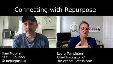30 Second Success Connect with Repurpose.io Founder Hani Mourra