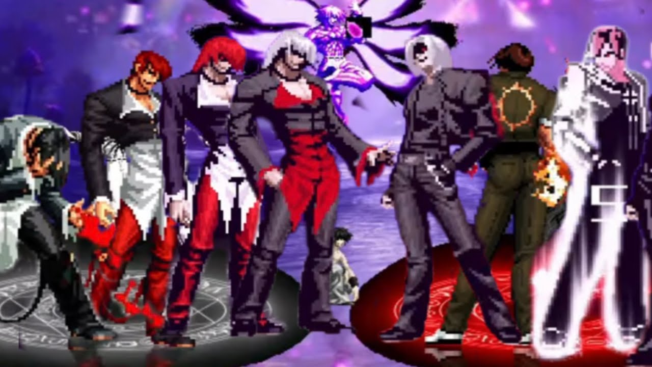 [KOF Mugen] Iori Element Team VS Kyo Element Team - YouTube