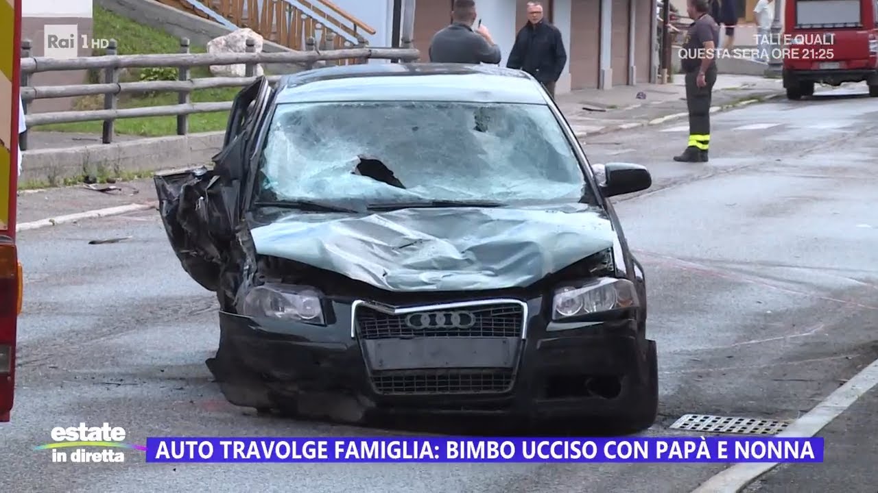 Auto travolge famiglia: bimbo ucciso con papà e nonna - Estate in diretta - 07/07/2023