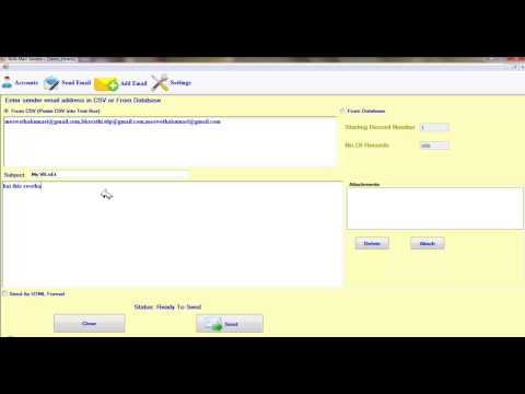 How Send Bulk Mail in Vb net