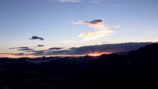 Sunset Time-lapse at Rocky Mountain National Park