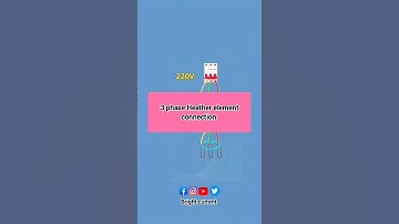 heather wiring | 3 phase Heather element connection #electrical #shorts #heater #elements