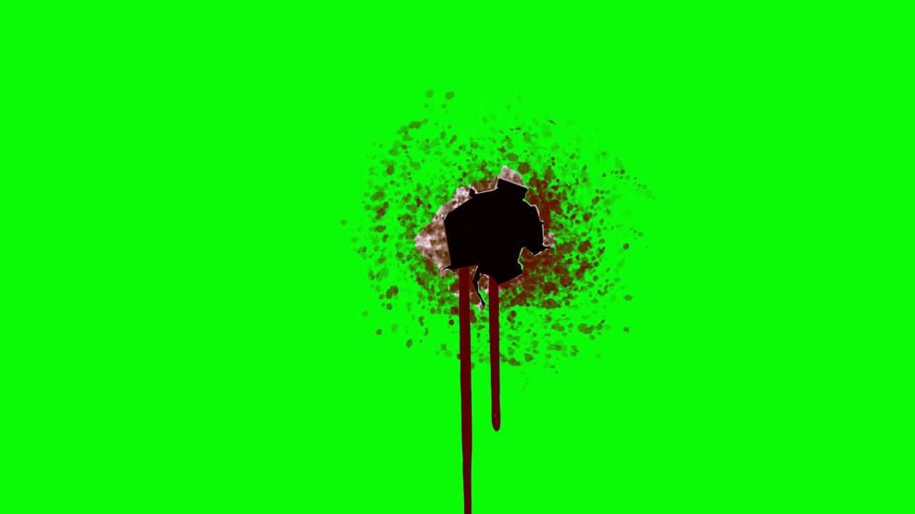 Bleeding Bullet Hole Wound Free Green Screen YouTube