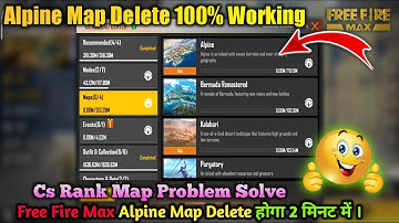 Alpine Map Delete Kaise Kare Free Fire Max  | How To Delete Alpine Map In Free Fire Max