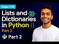 Chapter4 Working With Lists and Dictionaries(Part2) class11 complete with practical