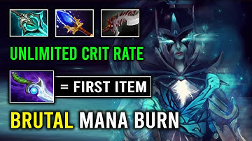 WTF 1st Item Diffusal Max Speed Phantom Strike Mana Burn PA Vs Pro Carry Morphling Dota 2