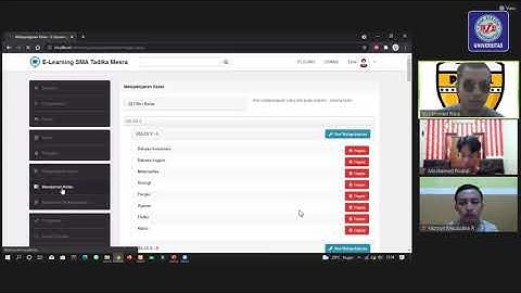 Sistem Informasi Akademik E - learning  Pada SMA Tadika Mesra ( Presentasi Web Programming 3)